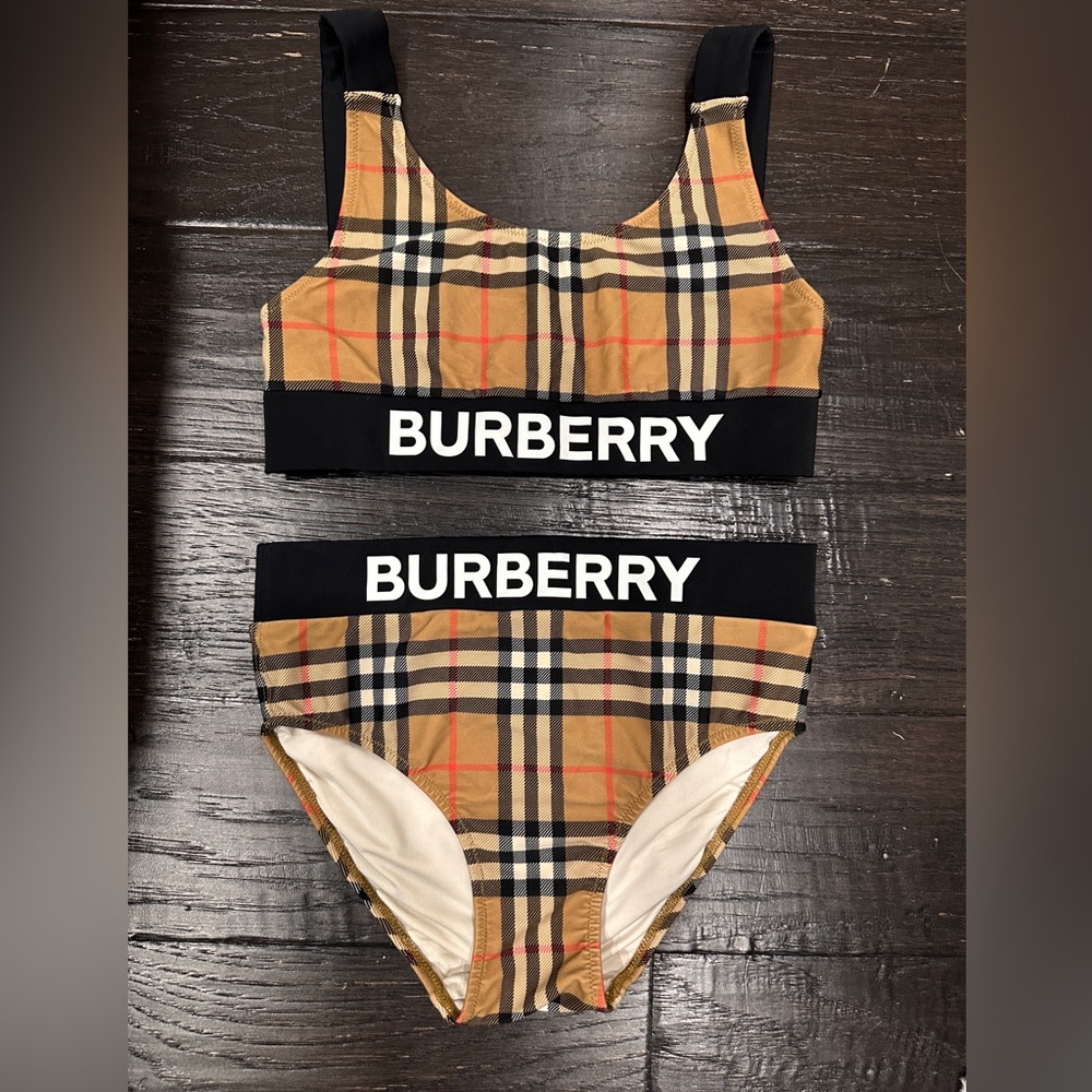 Girls BURBERRY Liana 2 Piece Bikini 12 Yr